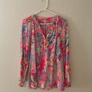 Lilly Pulitzer Elsa top in Sunken Treasure